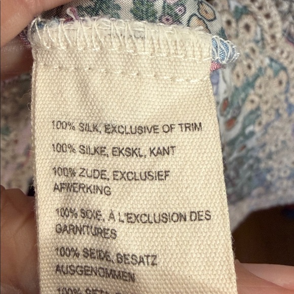 JOHNNY WAS FAIDRA SILK FLORAL TUNIC TOP EUC sz XXL - Picture 10 of 11